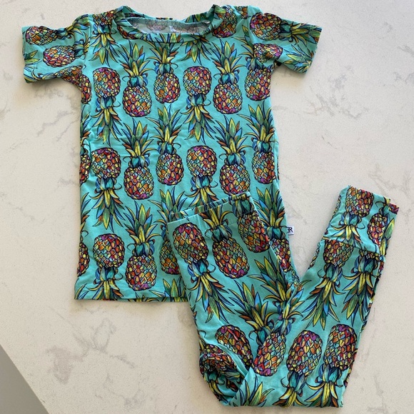 Bums and Roses Other - Bums and Roses Pineapple Pajama Set